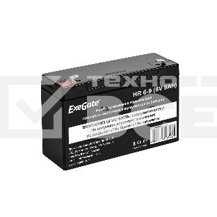 Батарея ExeGate HR 6-9 (6V 9Ah, 634W), клеммы F2