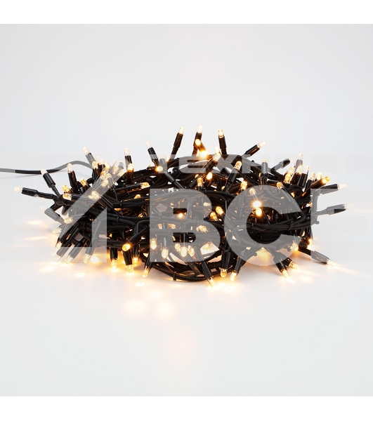 Гирлянда «Кластер» 10 м, 200 LED, черный каучук, IP67, соединяемая, цвет свечения теплый белый NEON-NIGHT