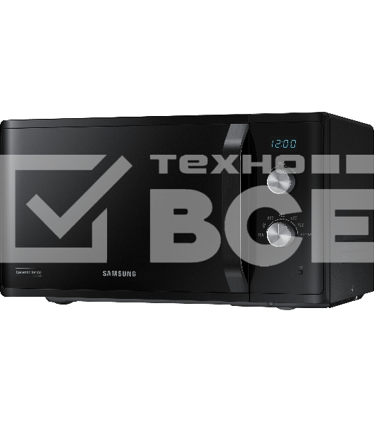 Микроволновая печь Samsung MS23K3614AK черный, 23 л, 800 Вт, переключатели - поворотный механизм