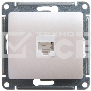 Механизм розетки комп. 1-м Glossa RJ45 CAT.5E перламутр SchE GSL000681K
