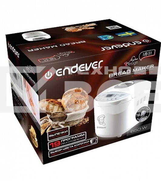 Хлебопечь Endever Skyline MB-51, 650Вт