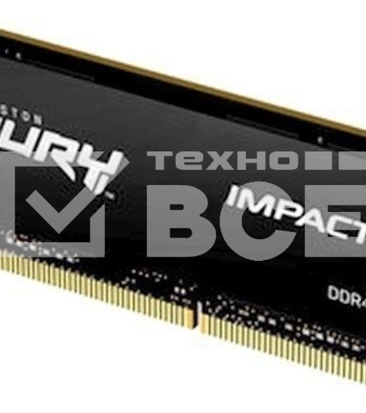 Оперативная память Kingston Fury Impact, DDR4, 8GB (1x8GB), 3200MHz, CL20, SO-DIMM