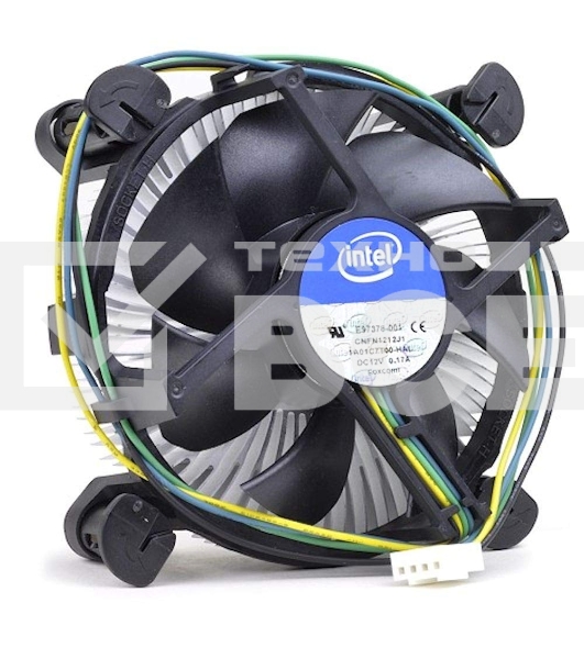 Кулер Intel E97378 серебристый/черный 80мм алюминий+медь 95W 4-pin 45мм