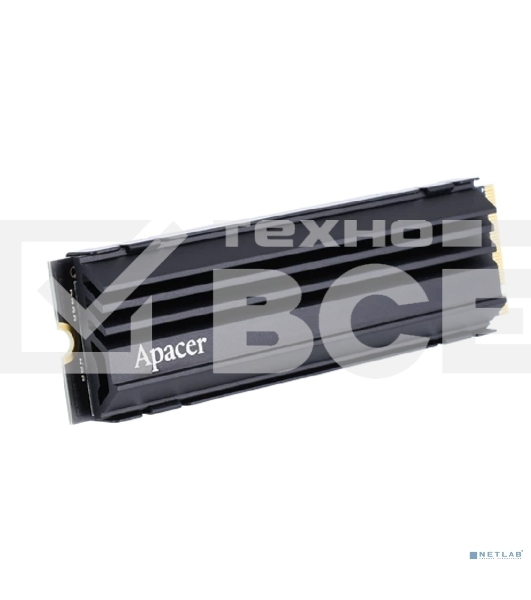 Накопитель SSD Apacer AS2280Q4U, 1Tb, M.2 2280, PCIe 4.0 x4, NVMe, R/W 7300/6000, с радиатором