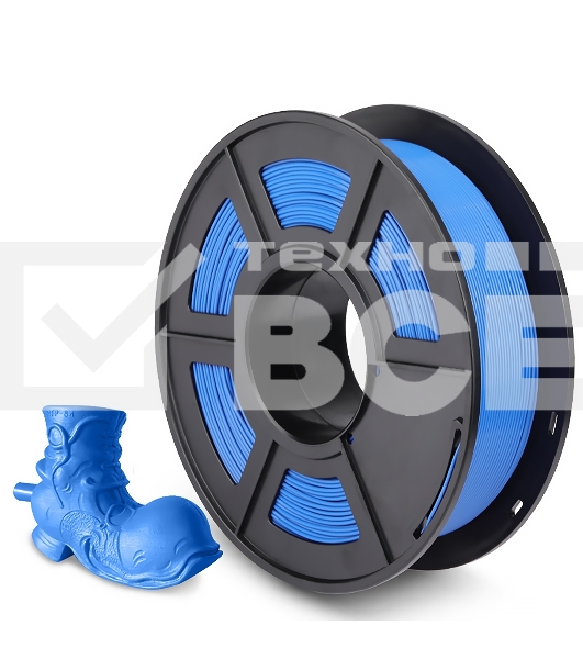 Филамент NVPrint PLA+ Blue Grey для 3D печати диаметр 1.75мм длина 330 метров масса 1 кг