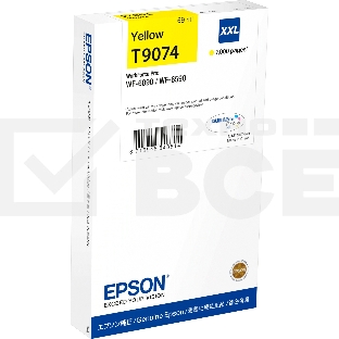 Картридж струйный Epson C13T907440 желтый (7000 стр. 69 мл.) для WorkForce WF-6090DW WF-6090, WF-6590DWF WF-6590