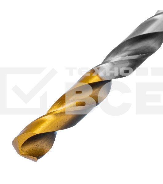 Сверло спиральное по металлу 8,5 х 165 мм, Р6М5, Golden Tip, удлиненное Denzel