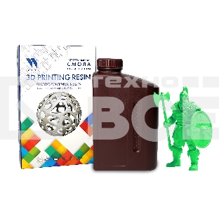 Фотополимерная смола NVPRINT Standard Resin Clear Green для 3D печати 1 кг (бут)