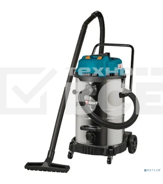 Пылесос строительный Bort BSS-2460-Storm синий, 440/2400 Вт, уборка сухая/влажная, пылесборник мешок/контейнер, 60 л