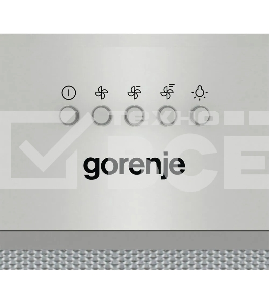 Вытяжка встраиваемая Gorenje BHI526E6X нержавеющая сталь, 52 см, 677 куб. м/ч, 61 дБ
