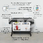 Плоттер струйный HP Designjet T630, A1, цветной, 24