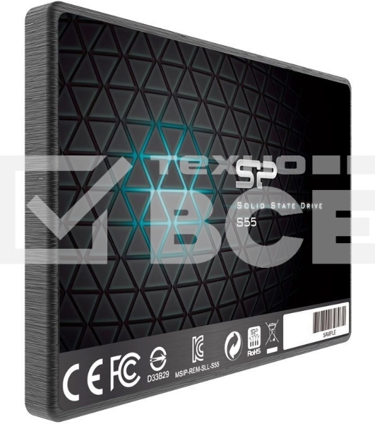 Накопитель SSD SiliconPower Slim S55, 240Gb, SATA, 2.5