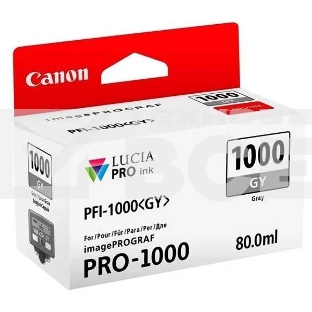 Картридж струйный Canon PFI-1000 GY серый