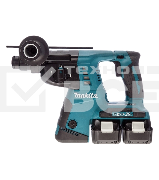 Перфоратор MAKITA DHR263RF4SDS+ 36В для 2-х акк 18В 4х3Ач LI-ION 3реж 2.5Дж 0-4800у/м 4.7кг кейс