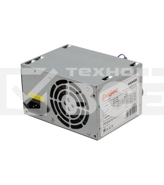 Блок питания Exegate AAA400 (ES259590RUS-S), 400Вт, 80мм, серебряный