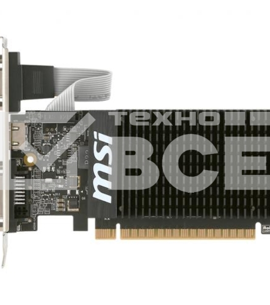 Видеокарта MSI PCI-E GT 710 2GD3H LP nVidia GeForce GT 710 2048Mb 64bit DDR3 954/1600 DVIx1/HDMIx1/CRTx1/HDCP Ret low profile