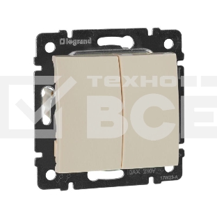 Переключатель Legrand 774308 Valena 2напр., 2-кл., сл. кость