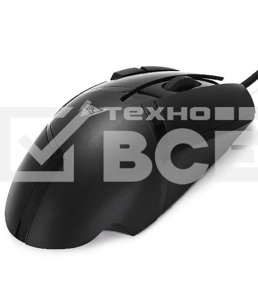 Мышь проводная Crown CMGM-901 черный, 4800 dpi, USB, кнопки - 8