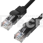 Патч-корд Greenconnect Патч-корд UTP прямой 10m AWG24 кат.5е,  RJ45,  медь, литой (Черный), пластик пакет (GCR-LNC06-10.0m), фото 1