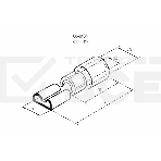 Клемма плоская изолированная гнездо 9 мм 1.5-2.5 мм² (РПи-м 2.5-(9.0)) Rexant, фото2