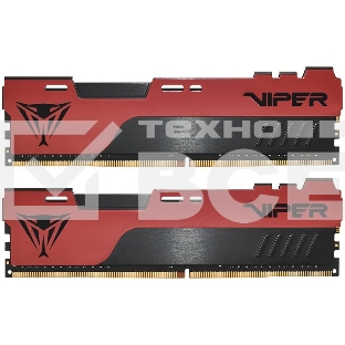 Оперативная память Patriot Viper Elite II, DDR4, 64GB (2x32 GB), 3200 MHz, CL18, радиатор, красный/черный