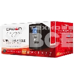 Источник бесперебойного питания CROWN 800VA/450W, металл, 1x12V/9AH, розетки 3*EURO+1*IEC bybass, трансформатор AVR 145-280V, LCD дисплей, съёмный кабель 1.2м, фильтр телефонной и ethernet линии RJ11/45, защита батареи, от перегрузки, от КЗ, фото11