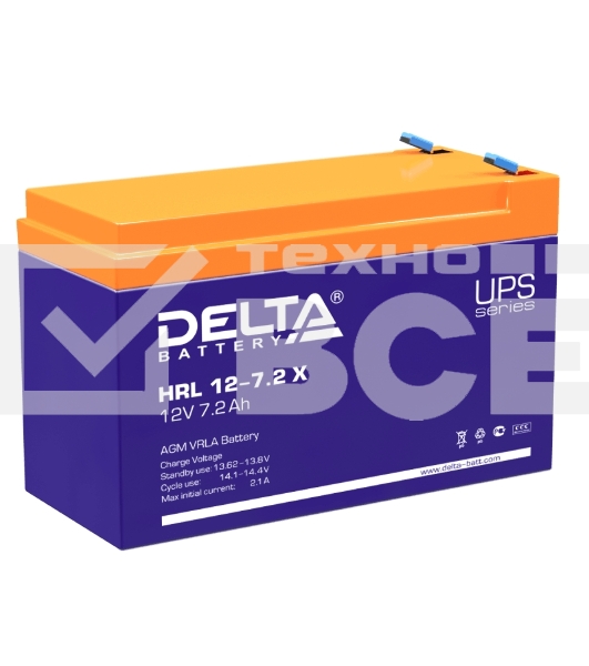 Батарея Delta HRL 12-7.2Х (12V 7.2Ah)