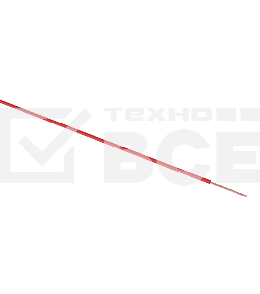 Провод автомобильный ПГВА/ПВАМ Rexant 1х0,75 мм красный, мини-бухта 10 метров