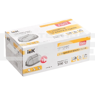 Светильник Iek LNPP0-1202-1-100-K01 НПП1202 белый/овал с реш. 100Вт IP54  ИЭК