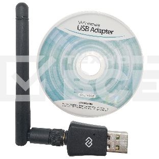 Сетевой адаптер WiFi Digma DWA-N300E N300 USB 2.0 (ант.внеш.съем) 1ант. (упак.:1шт)