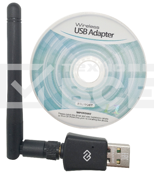 Сетевой адаптер WiFi Digma DWA-N300E N300 USB 2.0 (ант.внеш.съем) 1ант. (упак.:1шт)