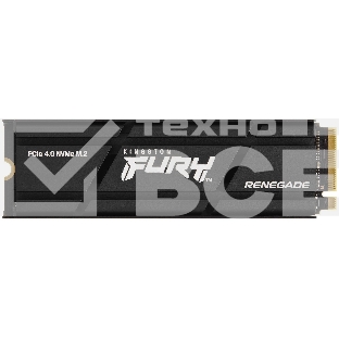 Накопитель SSD Kingston Fury Renegade, 1Tb, PCIe 4.0 x4, M.2 2280, NVMe, R/W 7300/6000, с радиатором