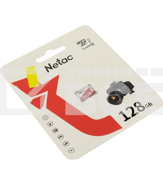 Флеш карта microSDHC 128GB Netac P500 ECO <NT02P500ECO-128G-S> (без SD адаптера)
