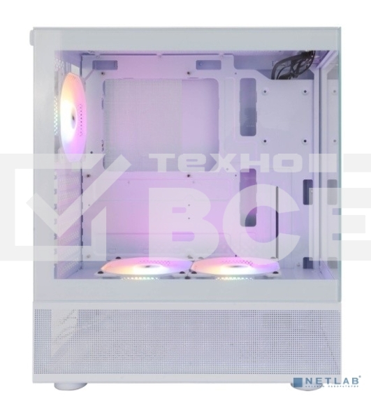 Корпус 1STPLAYER MIKU Mi7-A White / ATX / 3x120mm LED fans / Mi7-A-WH-2F1R-W-1F1-W