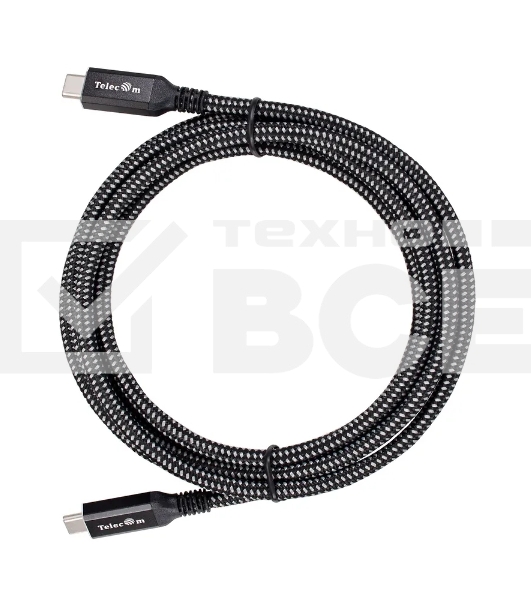 Кабель USB4 TypeCM/CM 8K@30Hz, 40GBps, PD 240W, медь Telecom 2м <TUS840-2M>