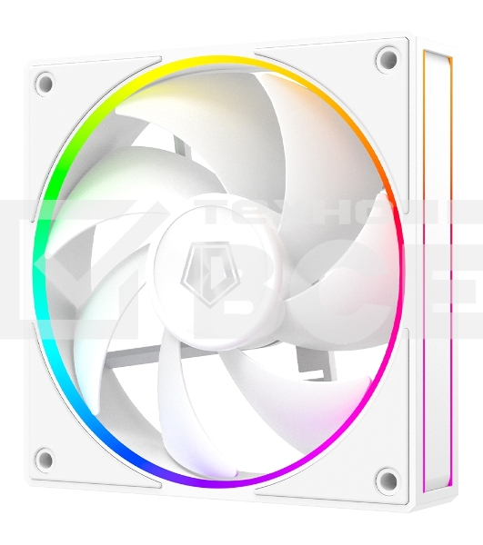 Вентилятор для корпуса ID-Cooling AF-127-ARGb-W белый, 120 мм, 2000 об/мин, 29.9 дБ, 4 pin