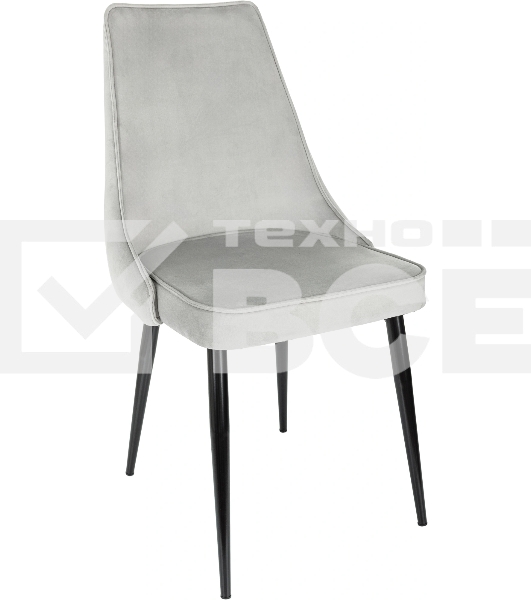 Стул для дома Бюрократ CH-K4 св. серый Holland 09 металл черный на ножках