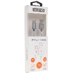 Кабель QUMO 32962 USB-A на Type-C, силиконовый, 1м, 3A, 18W (серый), фото4
