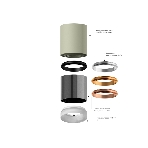 Корпус светильника C7403 DCH черный хром D70*H60mm MR16 GU5.3, фото7
