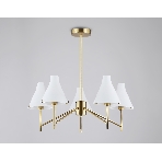 Люстра Ambrella light LH57133/5 BS/FR латунь/белый матовый E14/5 max 40W D650*590, фото4