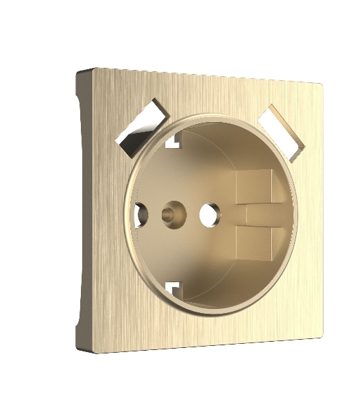 Накладка для розетки USB (шампань рифленый)