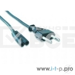 Кабель питания для ноутбуков, аудио/видео техники Cablexpert/Gembird PC-184/2-1.8М, 1.8м, 2-pin, черный, пакет, фото2