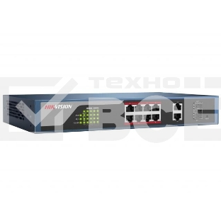 Коммутатор Hikvision DS-3E1310P-EI/M (L2) 8x100Мбит/с 2SFP 60W
