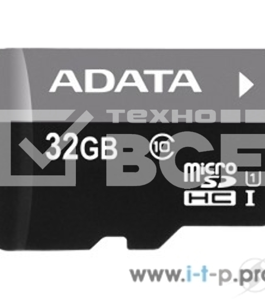 Флеш карта microSDHC 32GB ADATAUHS-1 CL10 (AUSDH32GUICL10-RA1) + SD adaptor