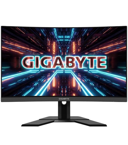 Монитор 27' Gigabyte G27QC A VA 2560x1440, 165 Гц, 1 мс, 16:9, 250 кд/м², HDMI 2.0 (x2), DP 1.2, 3.5 Jack, USB Hub (2x USB 3.0), динамики (2x2 Вт), FreeSync, изогнутый экран (1500R), черный
