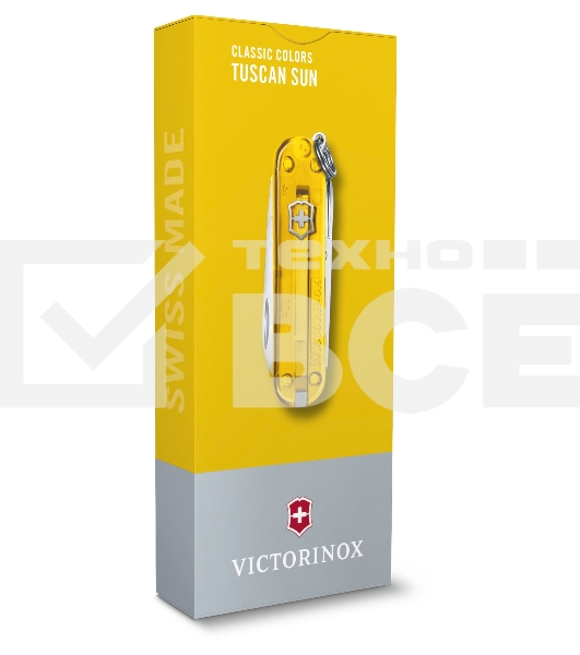 Нож перочинный Victorinox Classic Tuscan Sun (0.6223.T81G) 58мм 7 функций карт.коробка