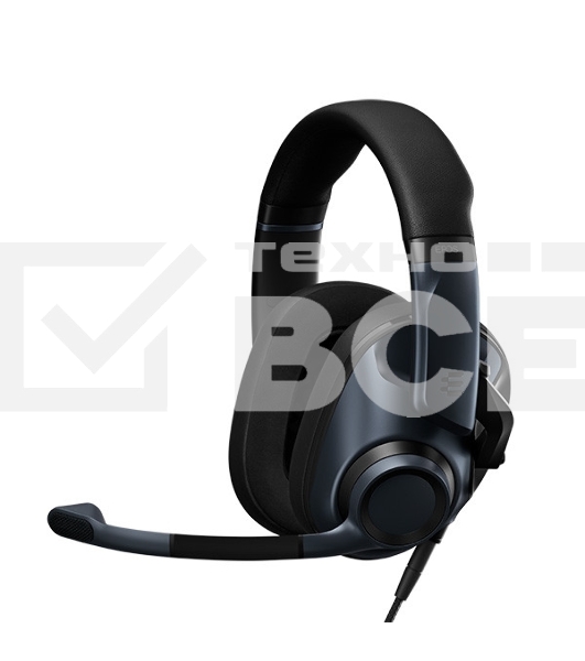 Игровая гарнитура EPOS H6 PRO Closed чёрная (Sennheiser, mini jack 3.5 мм, PC / Soft phone, PS4, Xbox One, Nintendo Switch, Mac OSX, PS5, Xbox Series X)