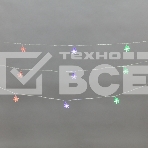 Гирлянда светодиодная Снежинки большие 5м, 20LED, IP20, прозрачный провод, свечение мульти (RG/RB), мигание, 230В NEON-NIGHT, фото2