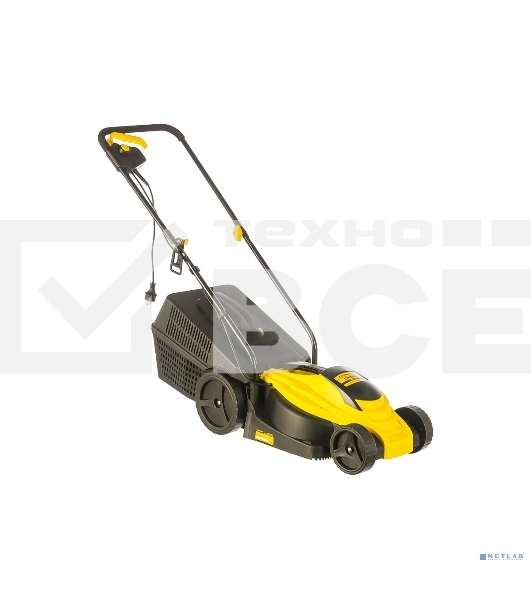Газонокосилка CHAMPION EM3110 эл. Мощность 1000 Вт, Ширина среза 320 мм, Высота среза 20-60 мм, Объем травосборника 30 л, Вес 6,8 кг, Легкая, Удобная, Наличие разборной металлической рукоятки, Регулировка высоты среза.
