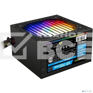 Блок питания GameMax VP-700-RGb, 700Вт, 80 PLUS Bronze, 120мм, черный